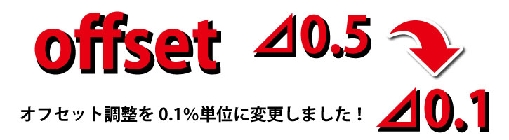 offsetの単位変更